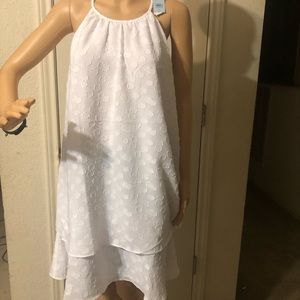 Ann Taylor White Halter Dress